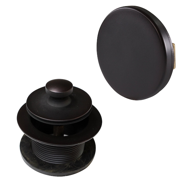 Westbrass Twist & Close Tub Trim Set W/ Floating Overflow Faceplate in Oil Rubbed Bronze D94H-12 - main
